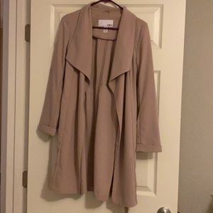Blush trench coat